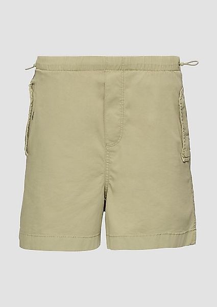 QS Shorts Lässige Shorts aus Baumwolltwill Gummizug günstig online kaufen