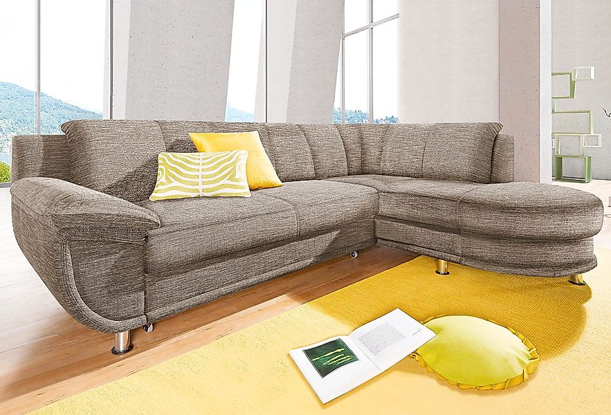 TRENDMANUFAKTUR Ecksofa »Rondo, zeitlos und elegant, bequem, L-Form«, wahlw günstig online kaufen