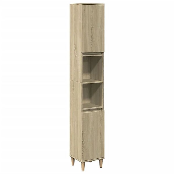 vidaXL Badschrank Sonoma-Eiche 30x30x190 cm Holzwerkstoff 849657 günstig online kaufen