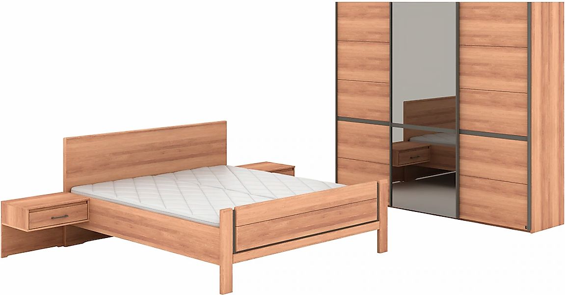 Musterring Schlafzimmer-Set "Sorrent, Kleiderschrank, Bett & Nachtkommoden, günstig online kaufen