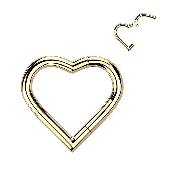 Taffstyle Nasenpiercing Septum Piercing Herz Segmentring günstig online kaufen