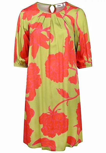 elanza Midikleid Dress Big Flowers - 12/green-pink (1-tlg) günstig online kaufen