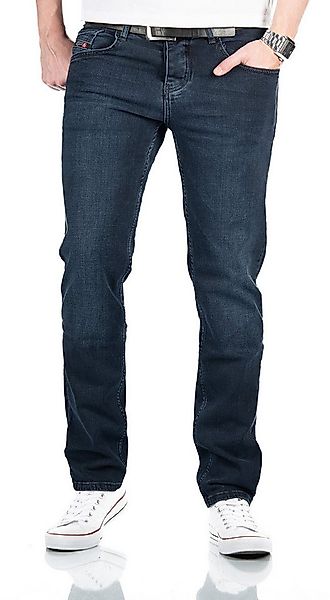 Alessandro Salvarini Straight-Jeans A. Salvarini Herren Jeans Hose mit Knop günstig online kaufen
