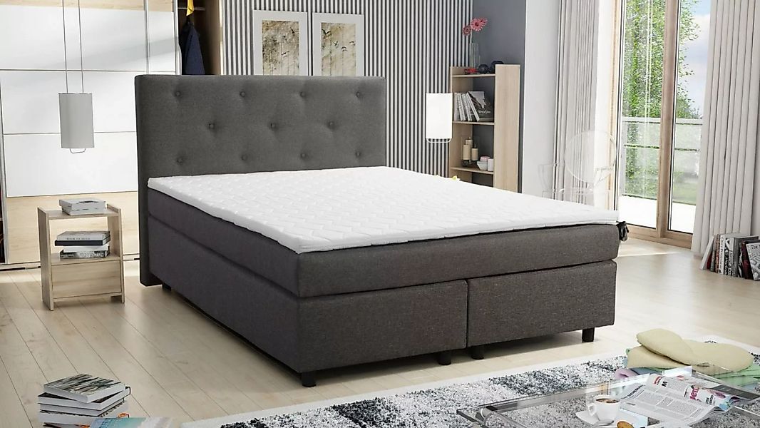 Küchen-Preisbombe Boxspringbett 140x200 Hotelbett Bonellfederkern Bett Topp günstig online kaufen