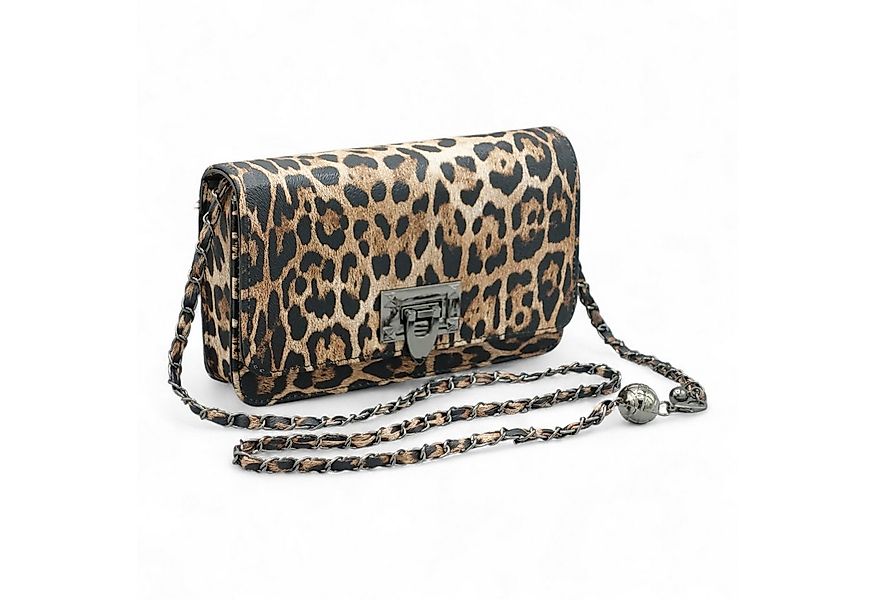 Eyecatcher Handtasche Léona – Damen Umhängetasche Leo-Print mit Kettenrieme günstig online kaufen