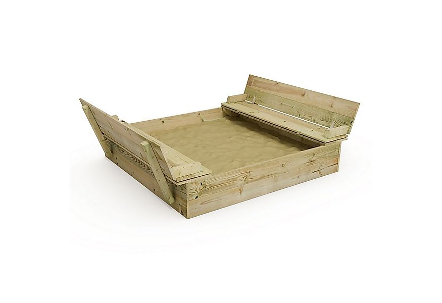 Wickey Sandkasten Flippey - Holzsandkasten mit Deckel & Bank - verschiedene günstig online kaufen