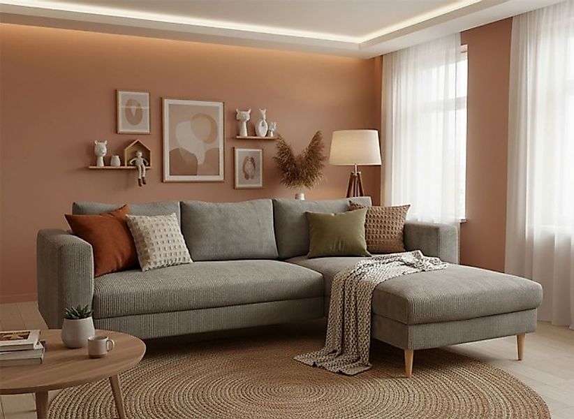 TRENDMANUFAKTUR Ecksofa »Amazing, wahlw. mit Schlaffunktion & Bettkasten, F günstig online kaufen