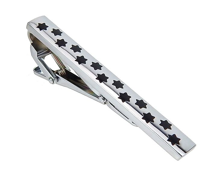 Ella Jonte Krawattennadel, silber schwarz Edelstahl Krawattenclip günstig online kaufen