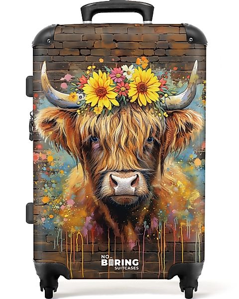 NoBoringSuitcases.com© Hartschalen-Trolley Graffiti Schottischer Highlander günstig online kaufen