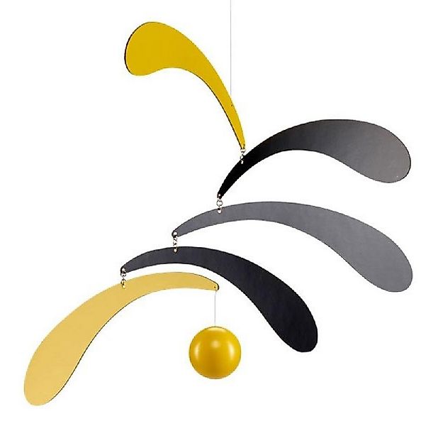 Flensted Mobiles Skulptur Mobile Flowing Rhythm Gelb günstig online kaufen