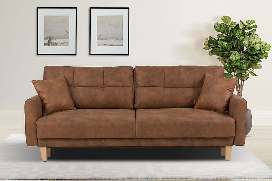 Home affaire 3-Sitzer TRIPLO optionale Schlafsofa günstig online kaufen