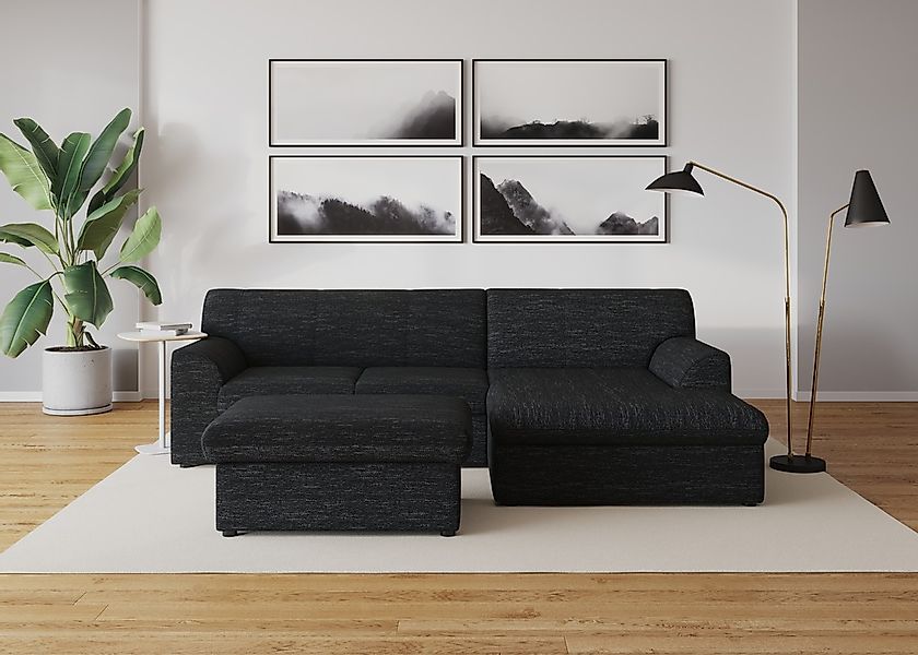 DOMO collection Ecksofa "Topper, elegant und zeitlos, kompaktes Stellmaß 24 günstig online kaufen