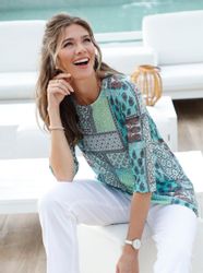Classic Basics Print-Shirt "Longshirt" 1 Stk. tlg. günstig online kaufen