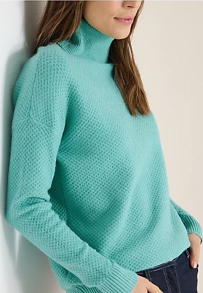 CECIL Struktur Rollkragenpullover günstig online kaufen