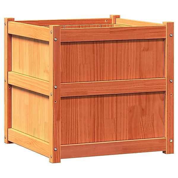 vidaXL Pflanzkübel 2 Stk Wachsbraun Massivholz Kiefer 837429 günstig online kaufen