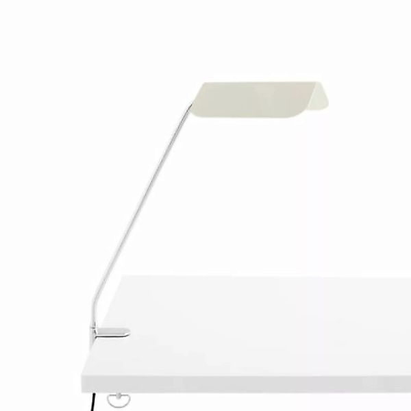 Schreibtischlampe Apex Clip metall weiß / Klemmleuchte - H 43,2 cm / Drehba günstig online kaufen