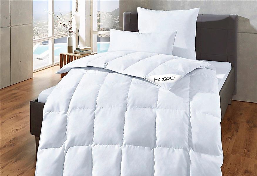 Home affaire Daunenbettdecke + Kopfkissen "Köniz, Bettdecke 135x200&155x220 günstig online kaufen