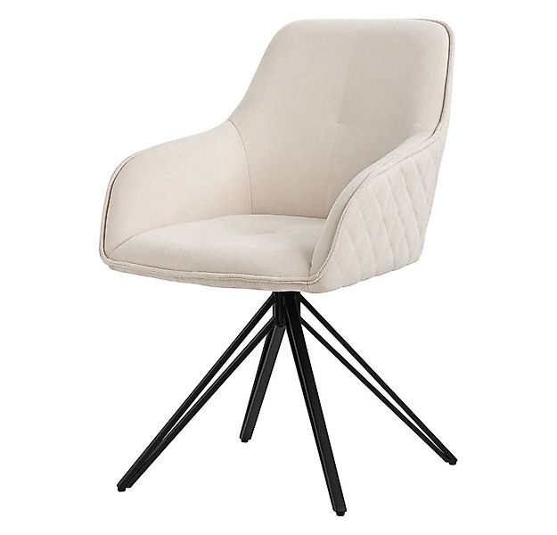 ML-DESIGN Polsterstuhl Esszimmerstuhl aus Textil Webstoff mit Metallbeine, günstig online kaufen