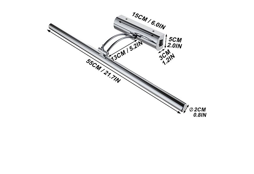 FIVMEN LED Spiegelleuchte Spiegellampe Wandleuchte Lampe Badleuchte LED Bad günstig online kaufen