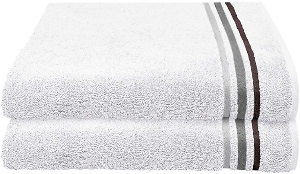 Schiesser Duschtücher »Skyline Color aus 100 % Baumwolle mit eleganter Stre günstig online kaufen