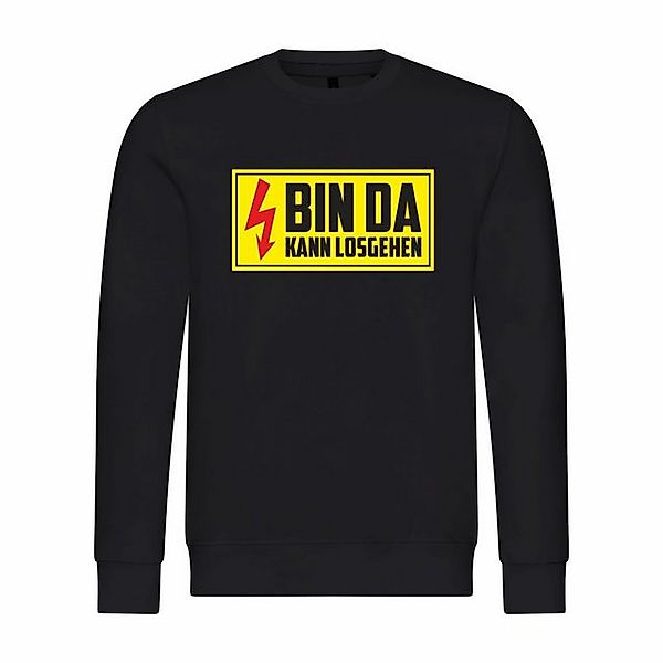 deinshirt Rundhalspullover Herren Pullover Bin da kann losgehen Mit Print M günstig online kaufen