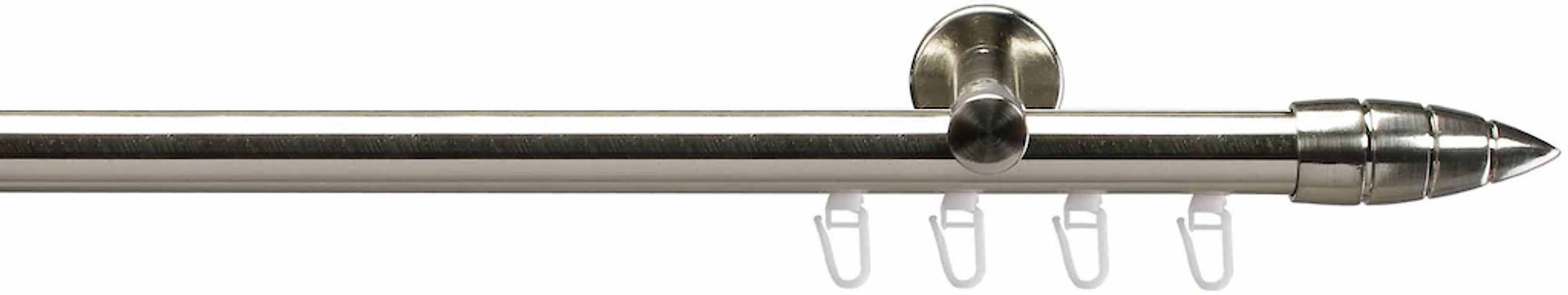 Liedeco Gardinenstange "Menorca edelstahl-optik" Ø 20 mm 1 läufig-läufig Fi günstig online kaufen