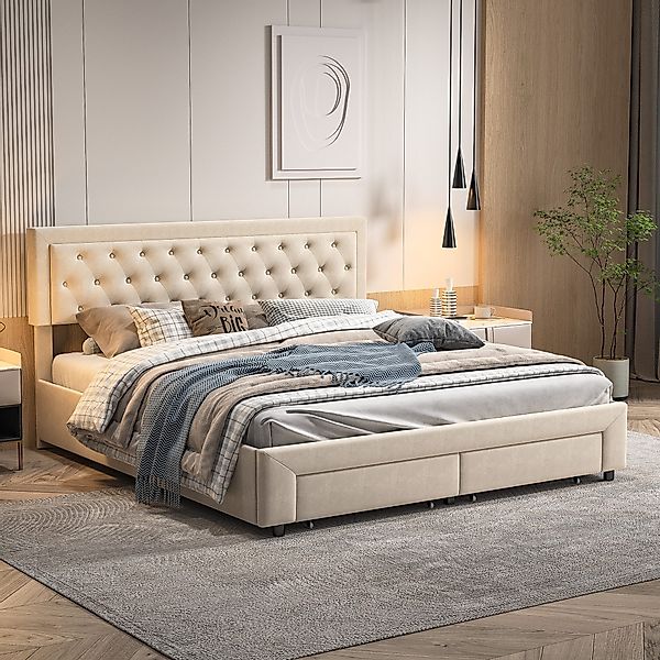 Furnishings Home Polsterbett Doppelbett Stauraumbett, Mit günstig online kaufen
