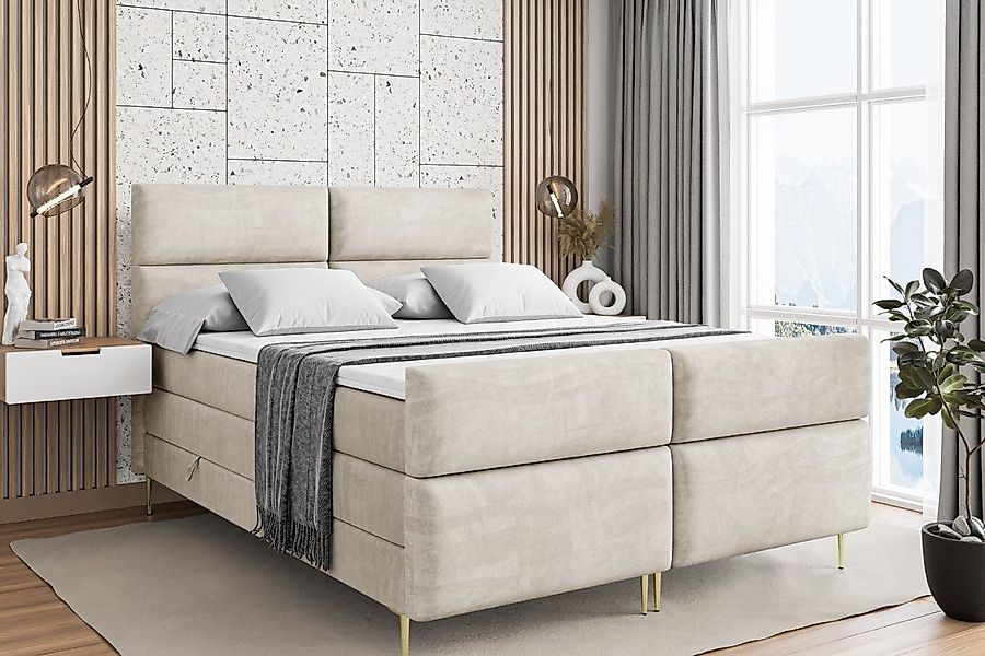 ALTDECOR Boxspringbett BOXI3-F-Z KING (Multipocket-Matratze H4, günstig online kaufen