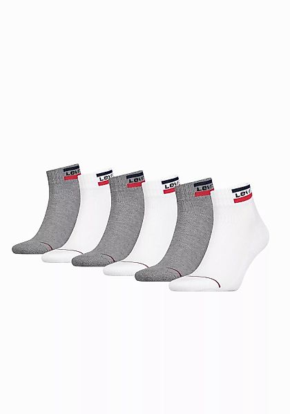 Levis Kurzsocken, (Packung, 6 Paar), mit breitem Logobund günstig online kaufen