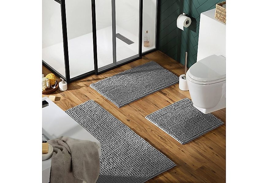 REDBEST Badematte WC-Vorlage "Arlington", Höhe 20 mm, eckig, Uni günstig online kaufen