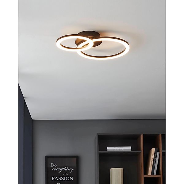 EGLO connect Parrapos-Z LED-Deckenlampe, 2-flammig günstig online kaufen