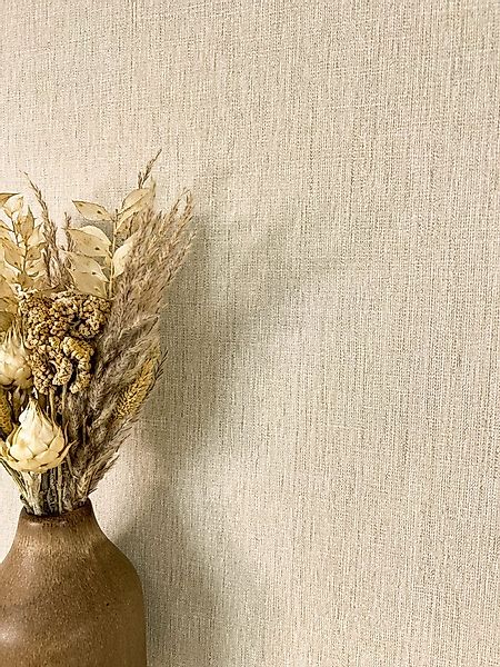 Newroom Vliestapete, Beige Tapete Modern Unifarbe - Universal Einfarbig Uni günstig online kaufen