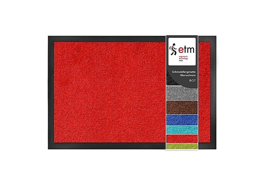 Floordirekt Fußmatte Monochrom, Rutschfeste Schmutzfangmatte Indoor, 30°C M günstig online kaufen