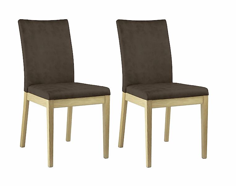 Home affaire 4-Fußstuhl "Dendres" (Set) 2 Stk. Microfaser Sitz und Ruecken günstig online kaufen