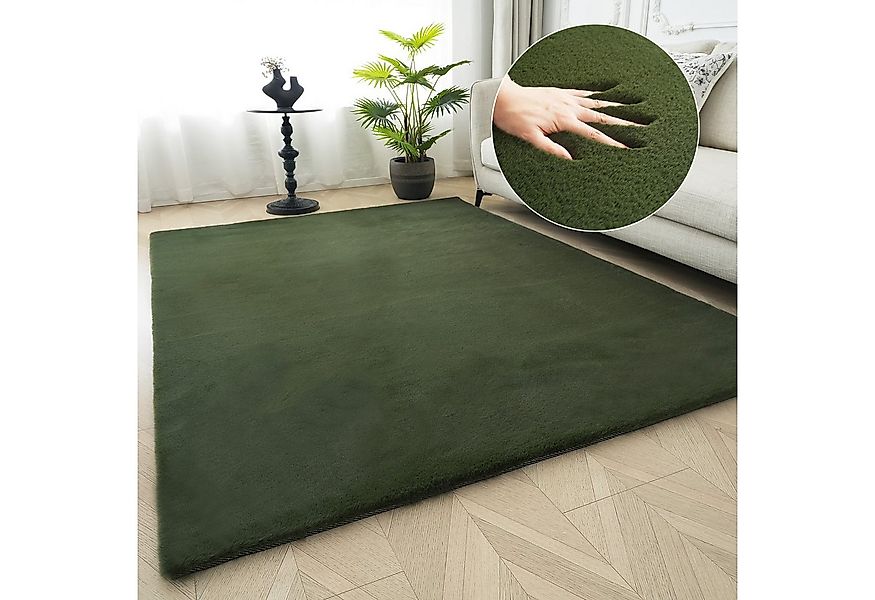 Bruno Banani Fellteppich Rabbit 2, Kunstfell Teppich, Modern, rechteckig, H günstig online kaufen