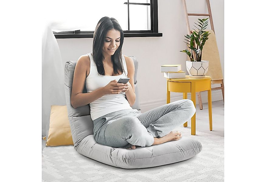 HOMCOM Relaxsessel 3-in-1 Klappbar mit Rückenlehne 13 Positionen (Sitz-kiss günstig online kaufen