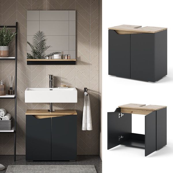 Vicco Waschbeckenunterschrank Marelle, Anthrazit/Artisan-Eiche, 60 x günstig online kaufen