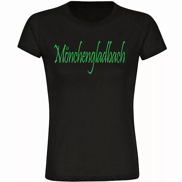 multifanshop T-Shirt Damen Mönchengladbach - Schriftzug - Frauen günstig online kaufen