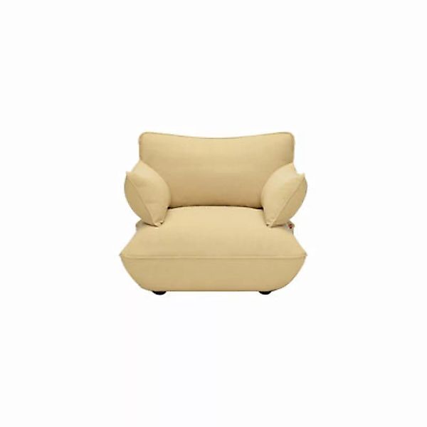 Gepolsterter Sessel Sumo Loveseat textil gelb - Fatboy - Gelb günstig online kaufen