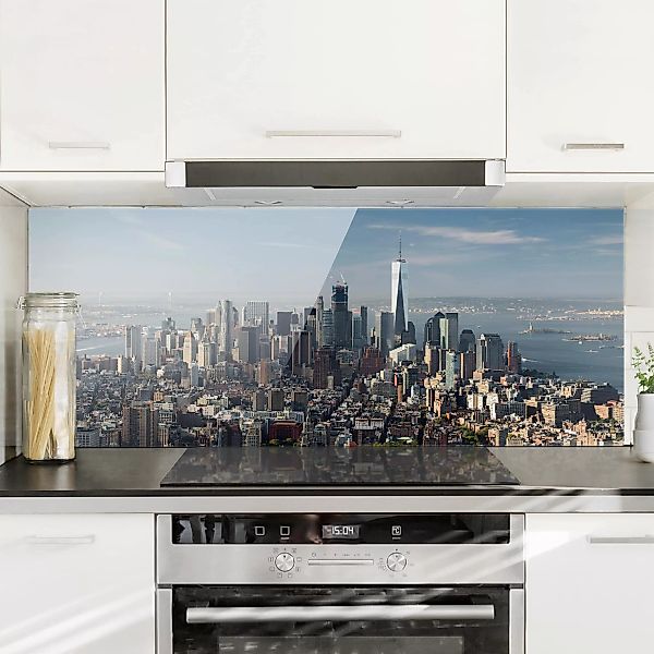 Glas Spritzschutz Architektur & Skyline - Panorama Blick vom Empire State B günstig online kaufen