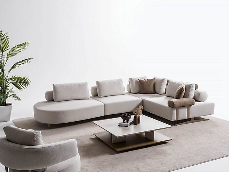 Viva Möbel Sofa HAVANA, Luxuriöses Modular-Ecksofa für Ihr Wohnzimmer. günstig online kaufen