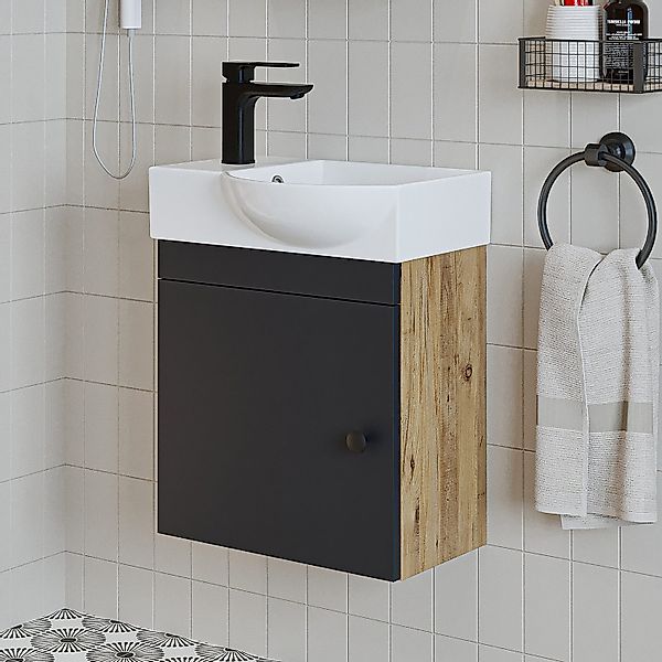 Roomart Badmöbel-Set PUNTO, (Unterschrank mit Waschbecken günstig online kaufen