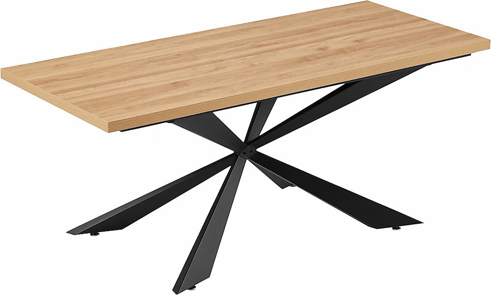 OTTO home Esstisch "Cusey" Melaminbeschichtung mit naturgetreuer Holzmaseru günstig online kaufen