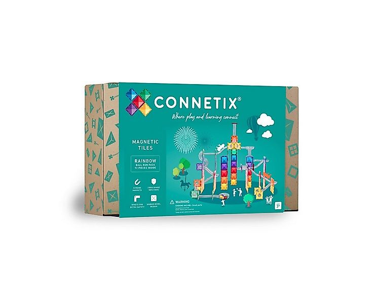 Connetix Kugelbahn Rainbow Ball Run verstärkte Magnete pädagogisches Lernsp günstig online kaufen