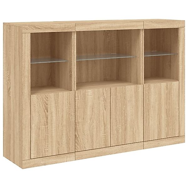 vidaXL Sideboard Sideboards mit LED-Leuchten 3 günstig online kaufen