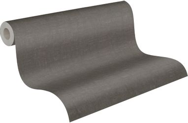 Livingwalls Tapete Uni Grau und Braun 53 cm x 10,05 m AS-387454 günstig online kaufen