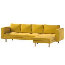 Bezug für Norsborg 4-Sitzer Sofa mit Recamiere, honiggelb, Norsborg Bezug f günstig online kaufen