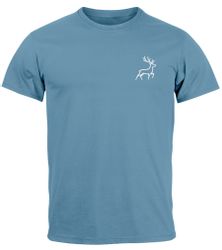 Neverless Print-Shirt Herren T-Shirt Hirsch Wald-Tiere günstig online kaufen