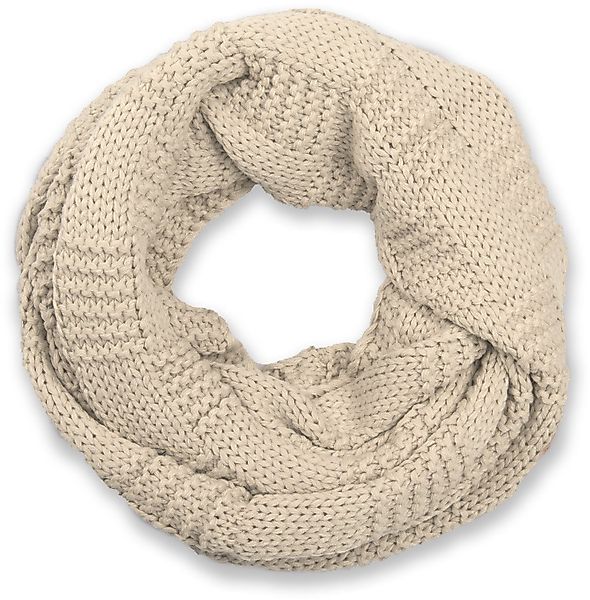 styleBREAKER Strickschal Feinstrick Loop mit Patentmuster, günstig online kaufen