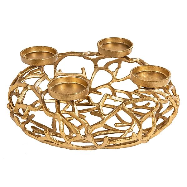 riess-ambiente Kerzenhalter ABSTRACT 38cm gold, Metall günstig online kaufen